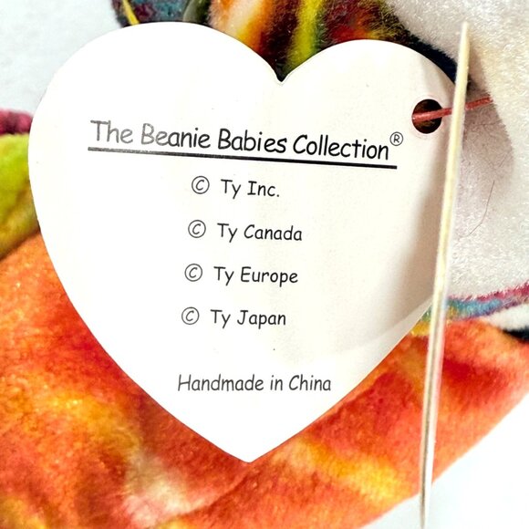 Ty Beanie Baby Kaleidoscope Cat Plush Multicolor Collectible Plush Cat All Tags - Picture 11 of 12